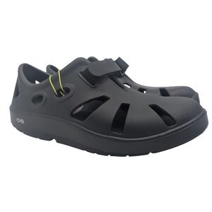 OOFOS Oocandoo Unisex Black Sport Sandals Water Shoes M13 W15